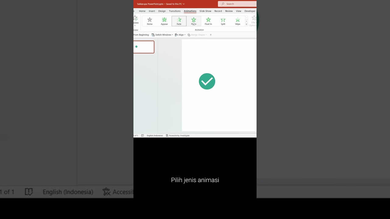Cara memberikan animasi di PowerPoint