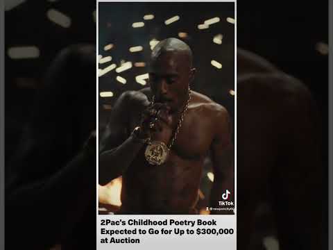 2Pac Shakur Childhood Poetry Book For Sale For 300k #shorts