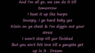 Gangsta luv Lyrics Snoop Dogg ft the Dream