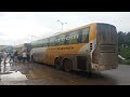 VOLVO B11R S Chasing Each Other In Mumbai Pune Expressway Tribute To Driver Perumal Anna