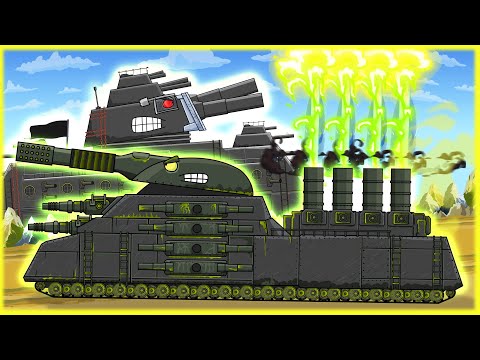 "Decisive battle of the titans" Cartoons about tanks