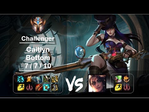 [4K] KR Challenger Bottom Caitlyn vs Samira Ep.1258