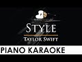 Taylor Swift - Style - Piano Karaoke Instrumental Cover with Lyrics