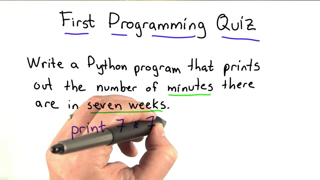 01 07 First Programming Quiz Solution