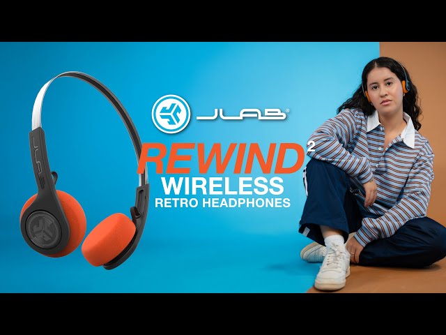 Video teaser for Introducing JLab Rewind 2 Wireless Retro Headphones