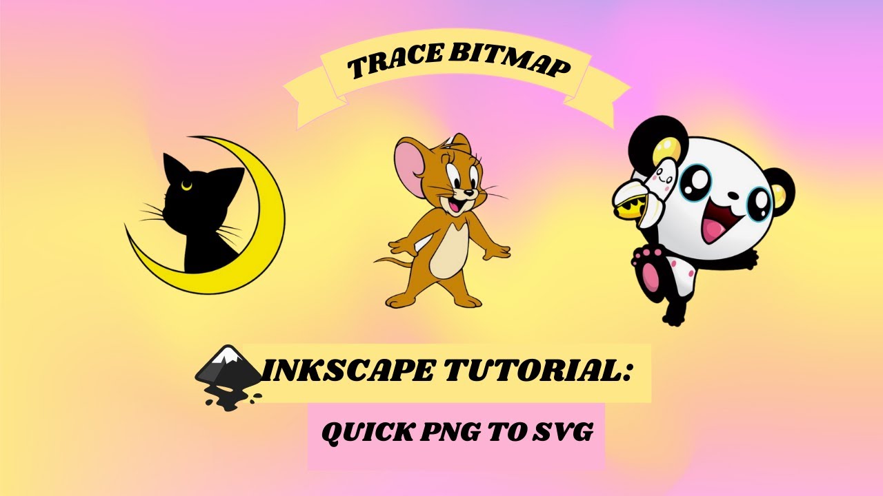 Inkscape Tutorial: Create svg vector images quickly using trace bitmap