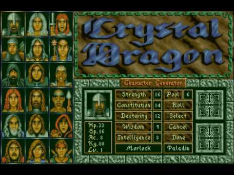 Amiga Crystal Dragon Character Creation Music Theme