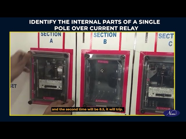 Identify various parts of relay and ascertain the operation