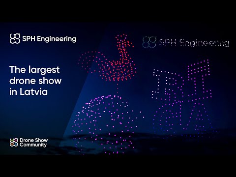 The largest drone show in #Latvia 🇱🇻