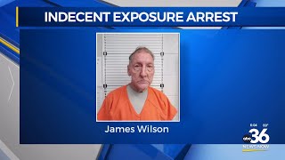 Man arrested for indecent exposure