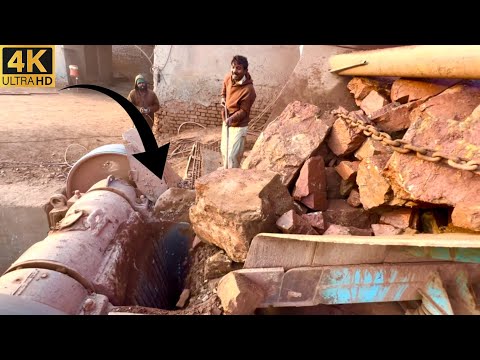 Big Rock Jaw Crusher Machine in Action | Powerful Stone Crushing ASMR Sounds