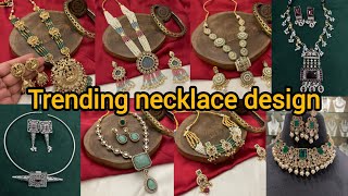 Trending necklace design #necklace #necklacedesig #trending #partywear