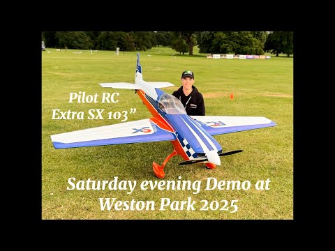 Saturdays Aeromusical with the Pilot RC Extra SX 103” at Weston Park 2025!! / Joe Hampson