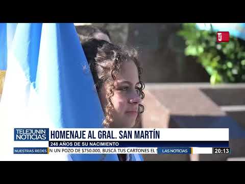 A 246 AÑOS DE SU NACIMIENTO: HOMENAJEARON AL GENERAL SAN MARTÍN