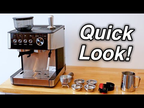 Kismile Espresso Machine - Quick Look & Coffee Test!