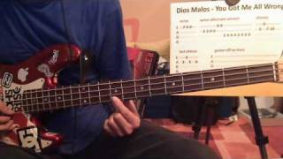 Dios Malos - You Got Me All Wrong - How To Play - Simple Bass Lessons