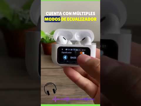 Audifonos TWS con pantalla.