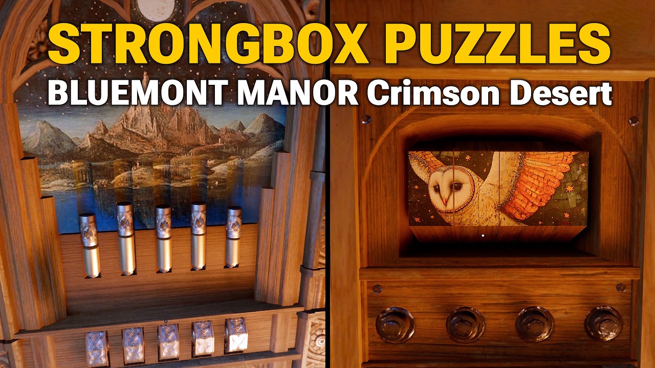 Video Strongbox Puzzles in Bluemont Manor - Crimson Desert