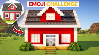 Emoji Challenge In Minecraft  - How to Make A Emoji House in Minecraft🏡