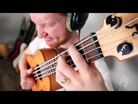Slapping a UKULELE BASS sounds DANGEROUSLY funky
