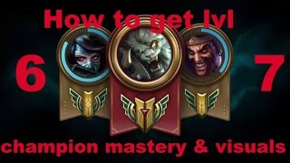 How to get lvl 6 and 7 mastery emote easy