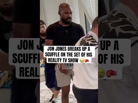 Jon Jones BREAKS UP A Scuffle On His MMA Reality Show 😭🥊😳 #jonjones #natediaz #mma #ufc #sports