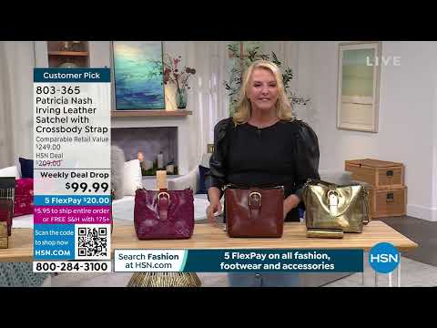 Patricia Nash Irving Leather Satchel with Crossbody Strap