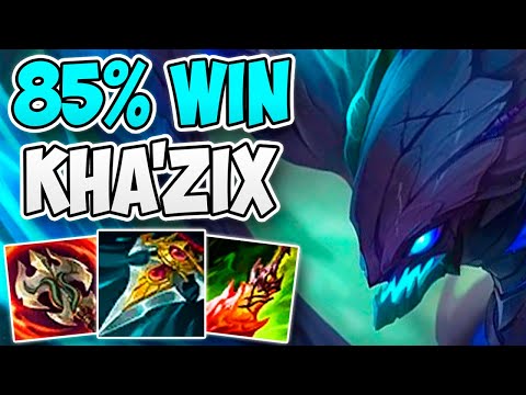 CHALLENGER 85% WIN RATE KHA'ZIX INSANE GAMEPLAY! | CHALLENGER KHA'ZIX JUNGLE GAMEPLAY | Patch 12.23