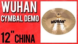 Video thumbnail for Wuhan 12" China Cymbal Demo by AR Drummer