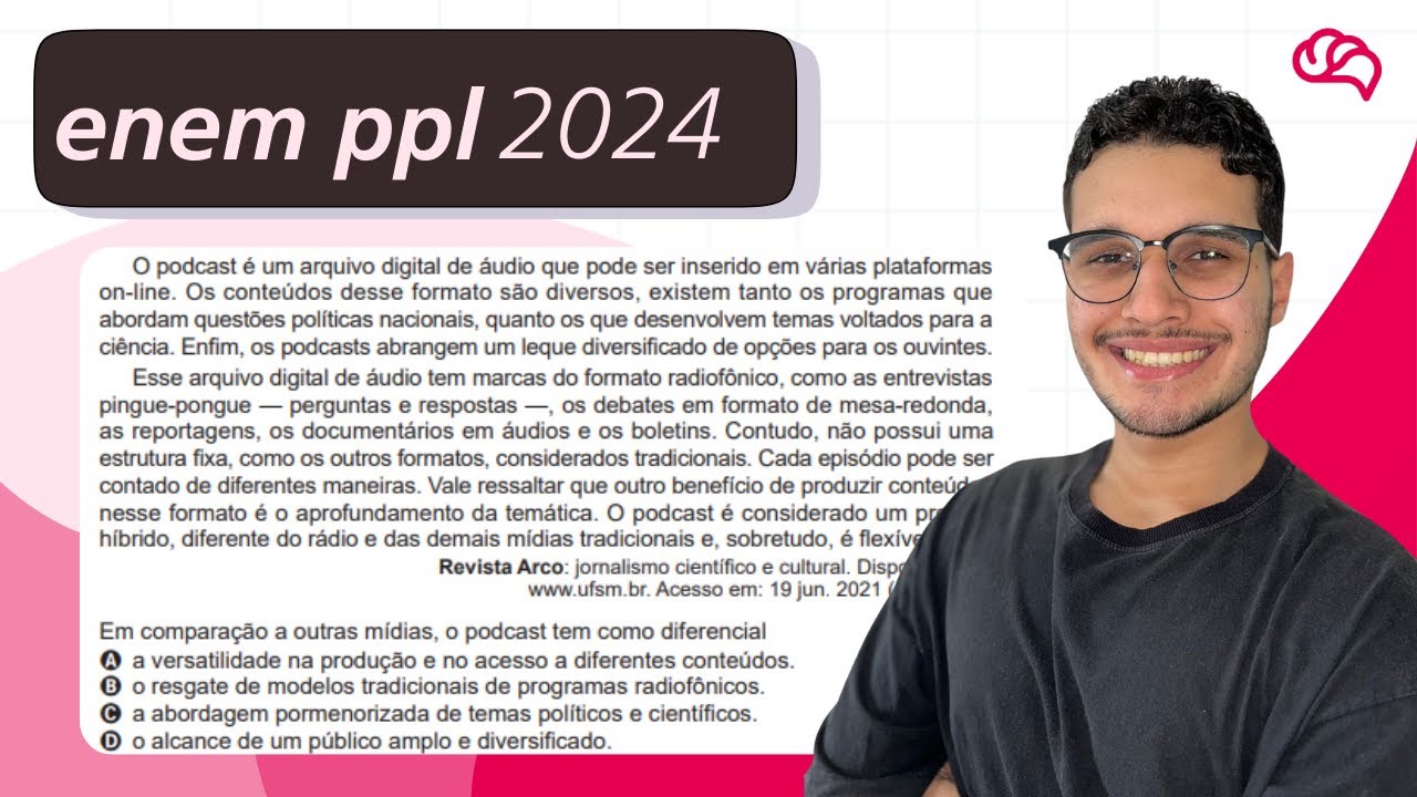 Resolução em Vídeo — Questão 9 ENEM 2024 PPL