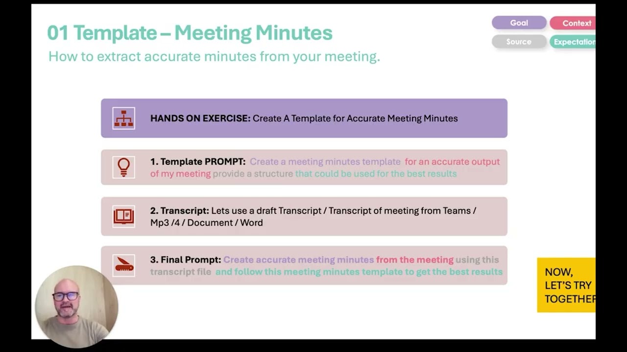 Thumbnail for كيفية إعداد محضر اجتماع احترافي باستخدام الذكاء الاصطناعي: نصائح متوسطة المستوى