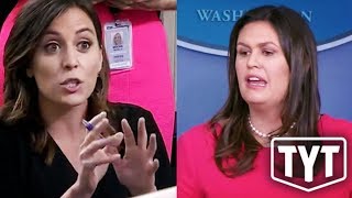 Reporter Can’t Take Any More Sarah Huckabee Sanders Lies