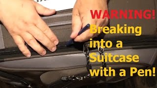 how to Open A Locked Suitcase With A Pen