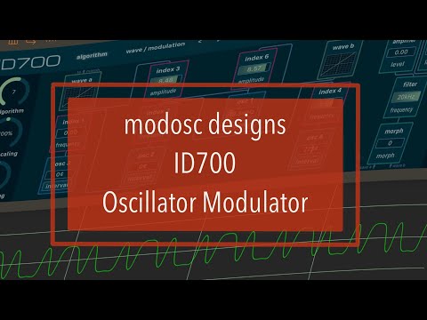 modosc designs ID700 - Tutorial, Walkthrough Part 3: Oscillator as a modulator