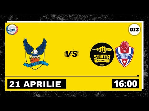 LIVE 🏀 CN U13M ABC CSU Sibiu - CSU Știința & Slam A București