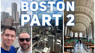 BOSTON TRAVEL VLOG | VIEW BOSTON, BOSTON PUBLIC LIBRARY, BOSTON TEA PARTY MUSEUM & TEA ROOM
