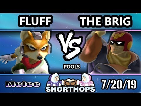 Short Hops 4 SSBM - Fluff (Fox) Vs. The Brig (Captain Falcon) Smash Melee Pools