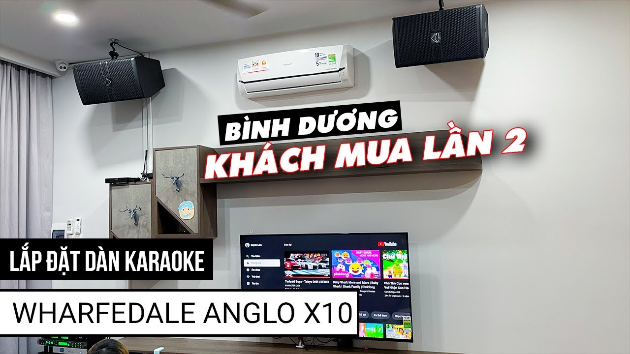 video Bộ Dàn Karaoke Gia Đình TVA 322022 (Wharfedale Anglo X10 + Wharfedale Pro XR1500 + Fedyco XT-1000 + AudioFrog AWR820D + Subwoofer Wharfedale SW-12) 0