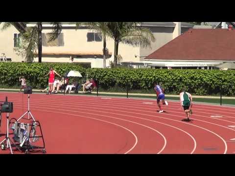 VarB 4x100 vs Edison 4-9-14 - Los Alamitos Boys