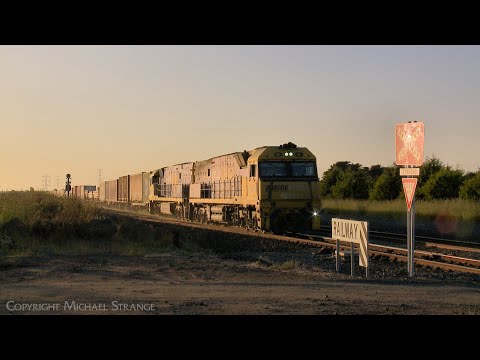 4PM6 Pacific National Container Freight Train (3/12/2022) - PoathTV Railways In Australia