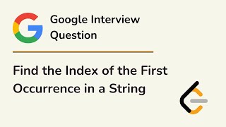 YouTube video 'Find the Index of the First Occurrence in a String - LeetCode 28 Solution - C++'
