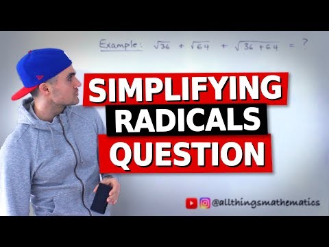 QMS 110 Midterm 1 Review - Simplifying Radicals Question - Ryerson University