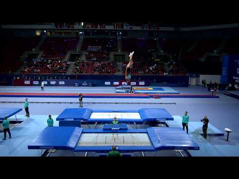 ABREU Diogo (POR) M - 2022 Trampoline Worlds, Sofia (BUL) - Q Trampoline Exercise 1