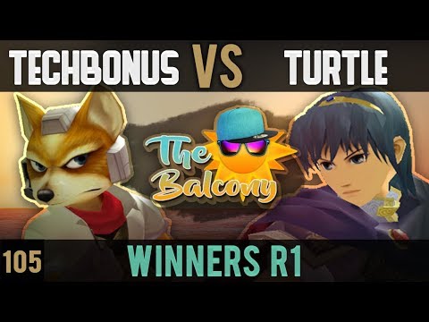 Melee @ the Balcony 105 - Winners R1 ft. TB|TechBonus (Fox, Falcon) VS Beasty_Turtle3 (Marth)