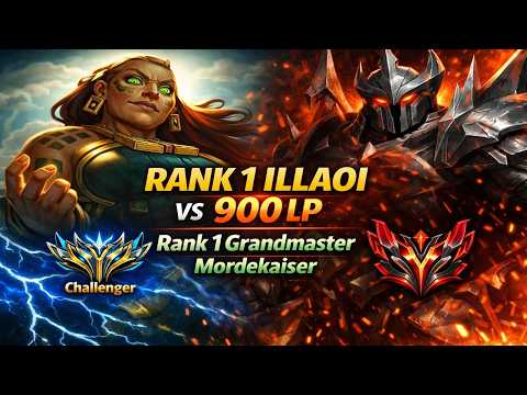 Skyrocket MMR | Rank 1 Illaoi EUW vs 900 LP Rank 1 Mordekaiser