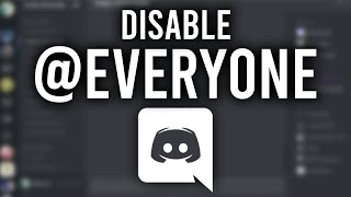 How To Disable @Everyone on Discord (Turn off @everyone Command)