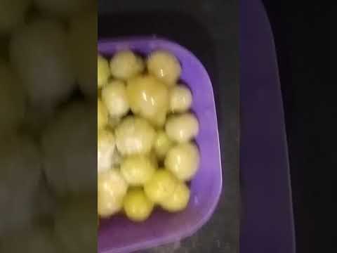 Spiced Gooseberries in a Red Bowl 😋😋