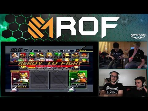 Leffen (Fox) vs CT EMP Armada (Fox) - winners final Smash Melee ROF