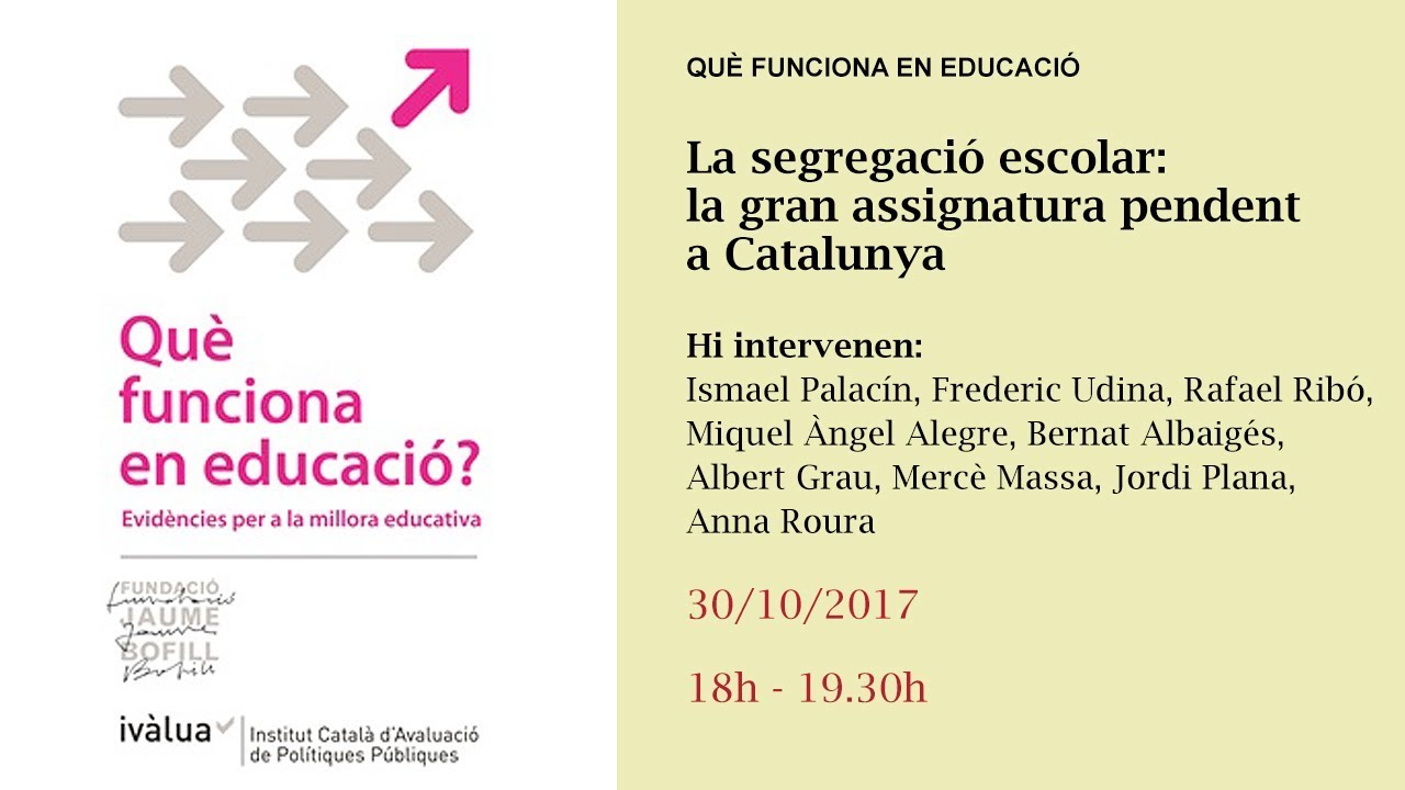 La segregació escolar: la gran assignatura pendent a Catalunya