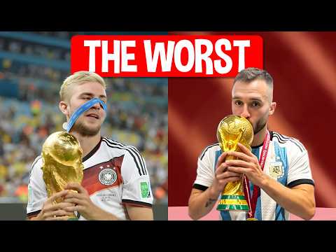 The WORST Player of Each World Cup Winning Team